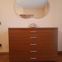 Como' con 5 cassetti con guida ammortizzata