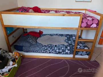 Letto Ikea KURA singolo con materasso