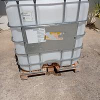 CISTERNA SERBATOIO 1000L PEDANA PLASTICA/ALLUMINIO