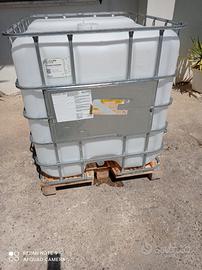 CISTERNA SERBATOIO 1000L PEDANA PLASTICA/ALLUMINIO