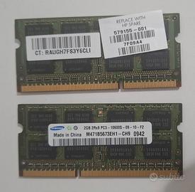 RAM SO-DIMM DDR3 PER NOTEBOOK