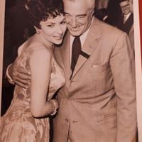 Fotografia originale De Sica e Gina Lollobrigida 