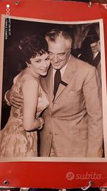 Fotografia originale De Sica e Gina Lollobrigida 