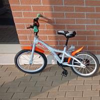 Bicicletta bambino 16” con rotelle 