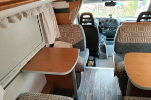 camper mansardato mobilvetta con portabici 