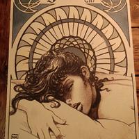 Affresco su intonaco J.Rose di Milo Manara