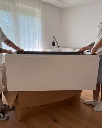 base lavabo mobile bagno sospeso