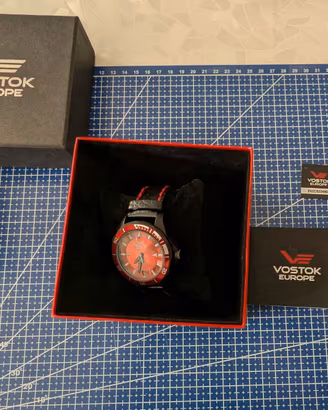 Vostok Europe K3 Submarine Automatic Red Dial -