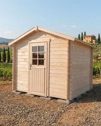 CASETTA DI LEGNO AMALFI 240x240x222h spess.19mm