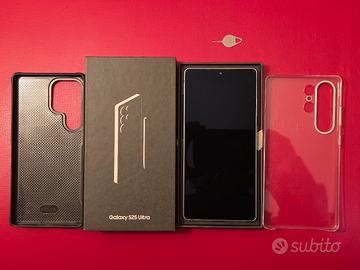 Samsung Galaxy S 25 Ultra, 512 GB, Bianco, 2 cover