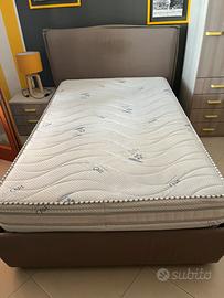 Letto con rete e materasso