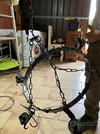 Lampadari in ferro per taverna