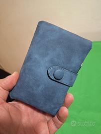 Portafoglio blu 15 scomparti 