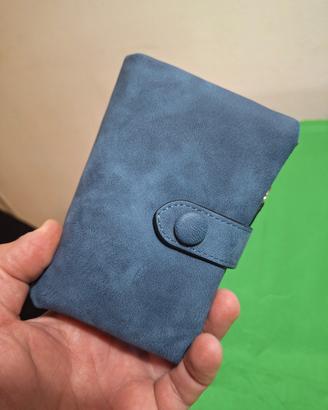 Portafoglio blu 15 scomparti 