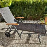 Lettino Prendisole con ruote