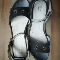 Sandali neri in vera pelle SIXTY 41