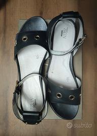 Sandali neri in vera pelle SIXTY 41