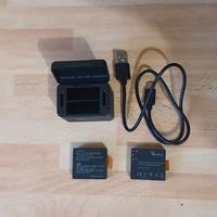 Batterie + caracabatterie  action cam nuovi