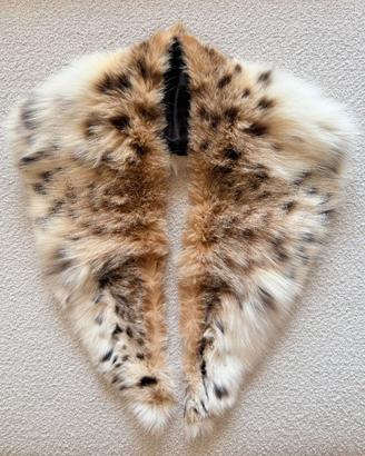 Collo Scialle Vintage in Pelliccia Maculata