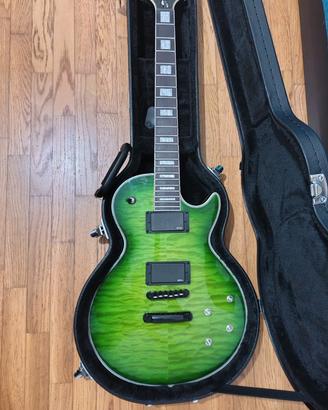 Chitarra elettrica customizzata LP Iguana Burst