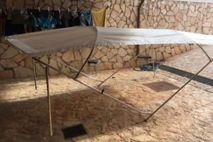 tendalino 4 archi acciaio per barca