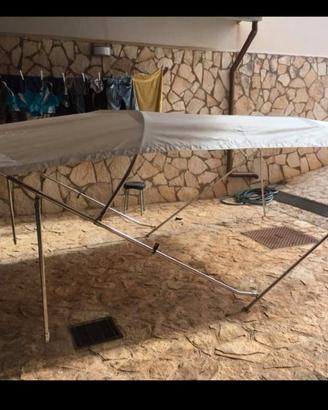 tendalino 4 archi acciaio per barca