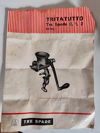 tritatutto manuale Tre Spade extra