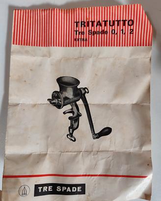 tritatutto manuale Tre Spade extra