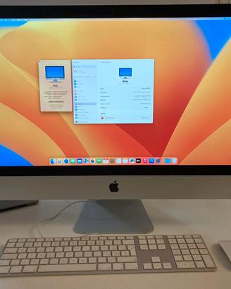 iMac 27" 5k del 2019, processore i9, 64 GB Ram