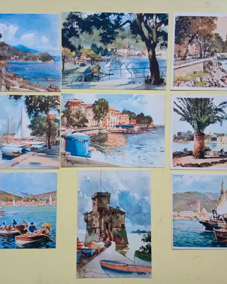 32 cartoline del pittore Aldo Raimondi a 9 euro