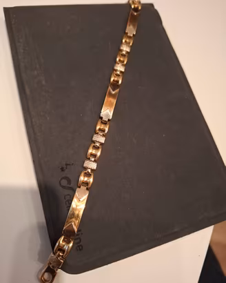 Braccialetto oro 18k giallo e bianco. marca Quadri