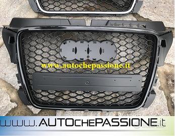 Griglia calandra Audi A3 8P 08 12 RS3 look nera