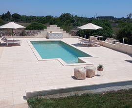Villa con piscina nel verde in Salento max 15 P.L