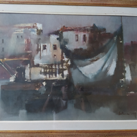 Quadro Lido Bettarini "Darsena di Viareggio"