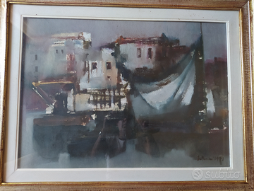 Quadro Lido Bettarini "Darsena di Viareggio"