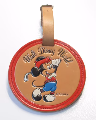 DISNEY gadget etichetta bagagli TOPOLINO, rara