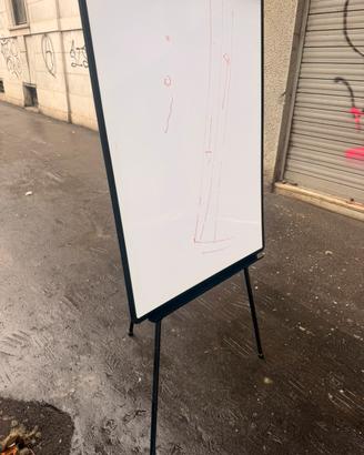 Lavagna bianca con sostegno