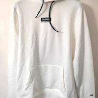 Felpa M bianca Tommy Jeans di cotone