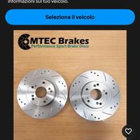 Dischi Freno posteriori baffati forati mazda 3