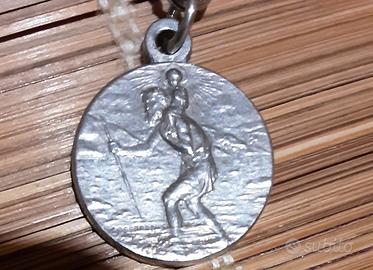 Medaglia S.Cristoforo Arg.925 Antica .Lasberre