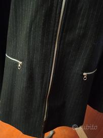 giacca uomo.nera gessata