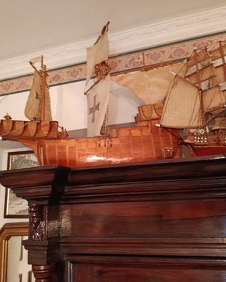 collezione barche galeoni in legno