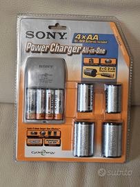 Caricabatterie stilo Sony con adattatori