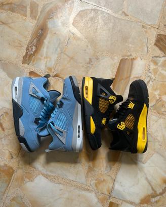 Nike Air Jordan 4 - University Blue, Retro Thunder