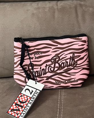 Pochette Saint Bart mc2 rosa e marrone