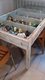 tavolo in legno e vetro 