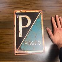 TARGHETTA PIAGGIO Alluminio 20 x 30