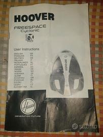 Istruzioni e accessori aspirapolvere Hoover