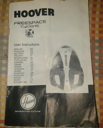 Istruzioni e accessori aspirapolvere Hoover