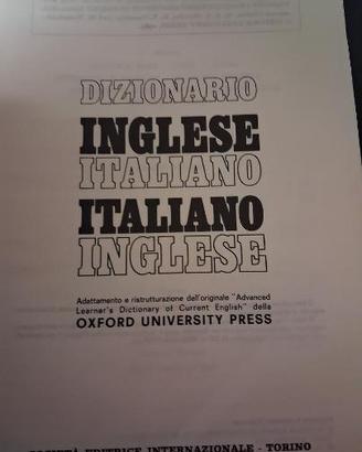 Dizionario Italiano Inglese.